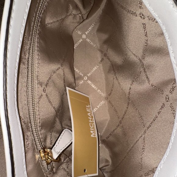 Michael Kors Cece MD Studded Flap Pocket Leather Shoulder & Wallet OPTIC White - Picture 6 of 14